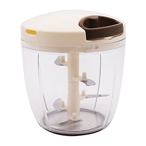 食洗機対応 強化版 2.5倍 K&A みじん切り器 900ml ふたも洗える ぶんぶんチョッパースーパー5 BBC-24BR ブラウン【トライタン】 1枚目 画像