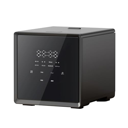 [山善] 炊飯器 一人暮らし 4合 マイコン式 二人暮らし 3.0mm厚釜 低温調理 炊き分けメニュー6種 保温 予約 玄米 クリーニングモード搭載 ブラック YJS-CM072(B) 1枚目 画像