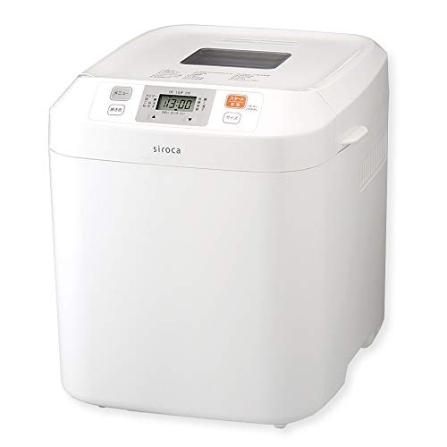 シロカ 全自動ホームベーカリー SB-111 ホワイト｜ホームベーカリー パン焼き機 全自動 17メニュー搭載 パン 2斤 餅つき機 もちつき機 ピザ生地 うどん・パスタ生地 そば生地 ジャム バター タイマー予約 コンパクト ギフト プレゼント 1枚目 画像