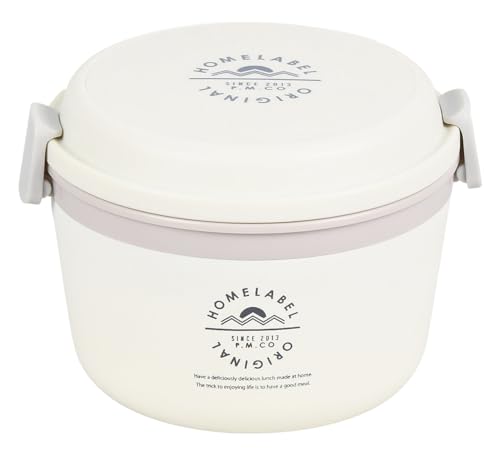 【Amazon.co.jp 限定】パール金属 保温 どんぶり ランチジャー 770ml お弁当 ホワイト AZ-7152 1枚目 画像