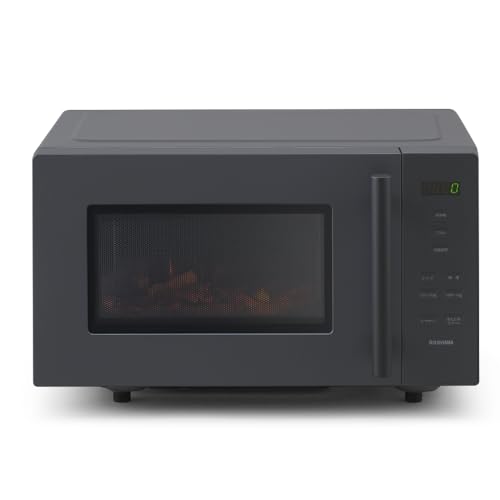 アイリスオーヤマ 電子レンジ 18L フラットテーブル ヘルツフリー 自動メニュー デザイン IMB-F187-H グレー 1枚目 画像