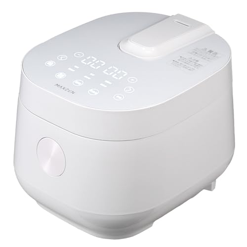 MAXZEN 炊飯器 4合 一人暮らし 二人暮らし マイコン式 7種の炊飯メニュー 予約 保温 早炊き 無洗米 玄米 チャイルドロック お手入れ簡単 シンプル コンパクト ホワイト MRC-TX401 マクスゼン 1枚目 画像