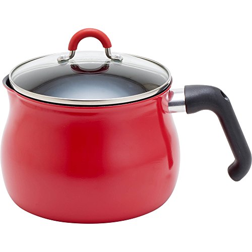 和平フレイズ マルチポット Lサイズ 16cm 3L (3~4人用) レッド IH対応 ご飯鍋 ミルクパン 揚げ鍋 ふっ素樹脂加工 トゥーメイ To May 一人暮らし 新生活 SRA-9474 1枚目 画像