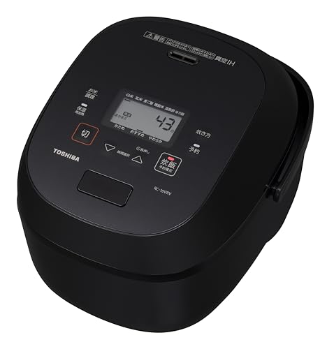 TOSHIBA(東芝) 炊飯器 炎匠炊き 5.5合 RC-10VRV(K) グランブラック 真空IH rice cooker 日本製 真空ひたし 真空保温白米40時間 1枚目 画像