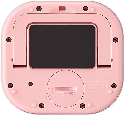 タニタ tanita キッチン 勉強 学習 タイマー 洗える 大画面 大音量 100分 マグネット スタンド付き ピンク でか見えタイマー TD-426 PK 中間 画像