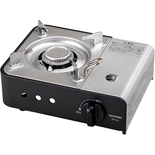 アイリスオーヤマ カセットコンロ 合金鋼 ミニ チャコール IGC-M1-H 1枚目 画像
