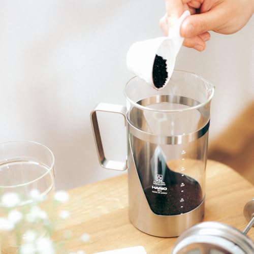 HARIO(ハリオ) ハリオール・7 プレス式コーヒー 耐熱ガラス ステンレス 実用容量600ml ヘアラインシルバー THSV-4-HSV 中間 画像