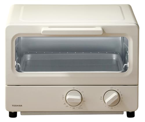 TOSHIBA(東芝) トースター オーブントースター 2枚焼き HTR-PZ3(C) シフォンベージュ 温度調節機能付き 受皿付き タイマー15分 1枚目 画像