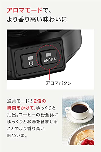 ティファール コーヒーメーカー 0.6L/5杯用 選べる2つのモード ペーパーレスフィルター ドリップ式 「コーヒーメーカー メゾン スノーホワイト」 CM4901JP 中間 画像