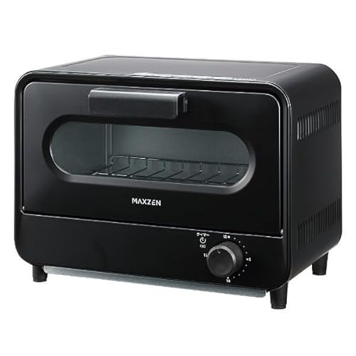 MAXZEN トースター オーブントースター オーブン シンプル 2枚焼き トースト パン焼き機 タイマー付き 受け皿付き パンくずトレー付き 一人暮らし お手入れ簡単 朝食 おしゃれ オシャレ MT-TD01-BK マクスゼン 1枚目 画像