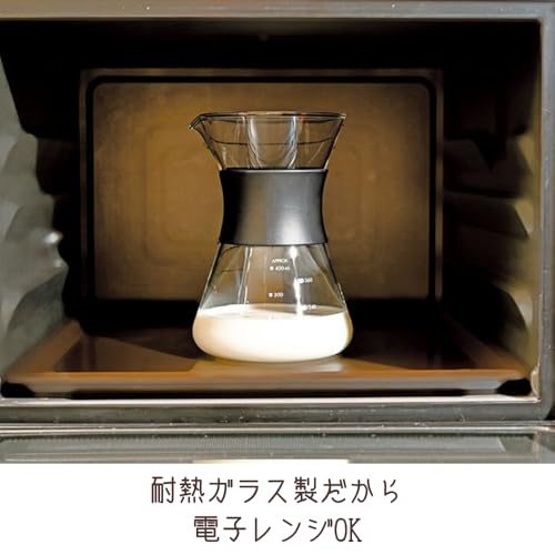 HARIO(ハリオ) お手軽コーヒーポット 1st ドリッパー サーバー セット ハンドドリップ 初心者 ブラック OCP-40-B 中間 画像