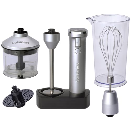 クイジナート コードレス 充電式 ハンドブレンダー チョッパー付 おろしディスク付 つぶす/混ぜる/泡立てる/かき混ぜる/刻む・ミンチ/おろす 軽量 RHB-1070J 1枚目 画像