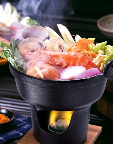 イシガキ いろり鍋 コンロセット 鉄鋳物 16cm ケース販売 8個セット 中間 画像