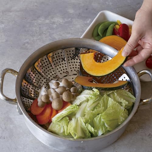 貝印 KAI ステンレス 大型 フリーサイズ 蒸し器 18～28cm用 食洗機対応 KAI KITCHEN 日本製 DH8070 最後 画像