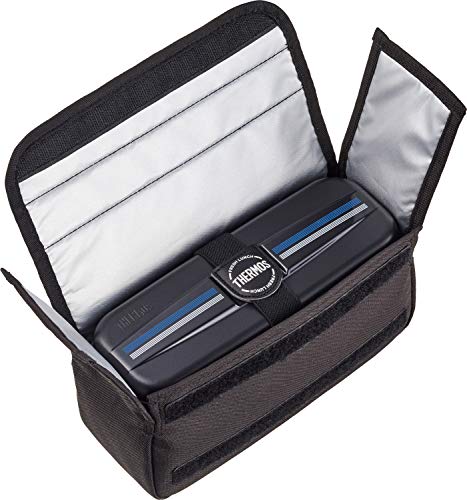 サーモス 弁当箱 ステンレス フレッシュランチボックス 1100ml ラインブラック DSD-1104W L-BK 最後 画像