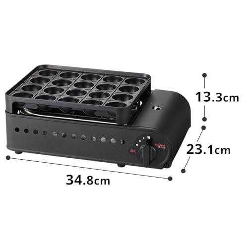 Iwatani イワタニ 岩谷 カセットガス たこ焼器 スーパー炎たこII えんたこ マットブラック 日本製 CB-ETK-2の詳細・まとめ 画像