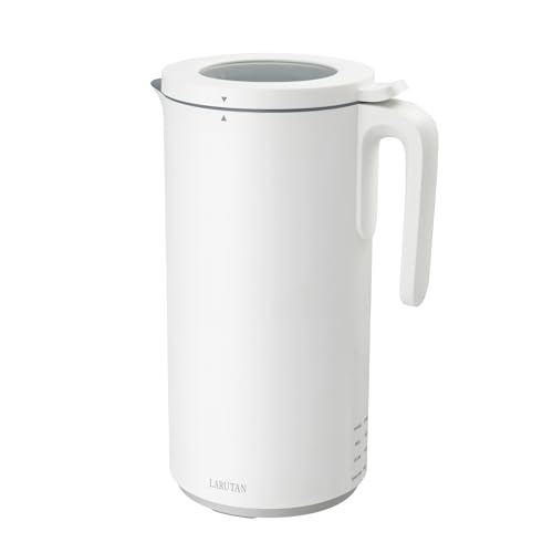 LARUTAN ポットクッカー スープメーカー 豆乳メーカー 自動調理ポット 全自動調理器 600ml 1台4役 予約 保温 離乳食 スムージー レシピ付 (ホワイト)の外観・全体像 画像
