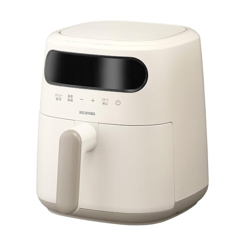 アイリスオーヤマ フライヤー 過熱水蒸気エア フライヤー FV-M30A-C アイボリーの外観・全体像 画像