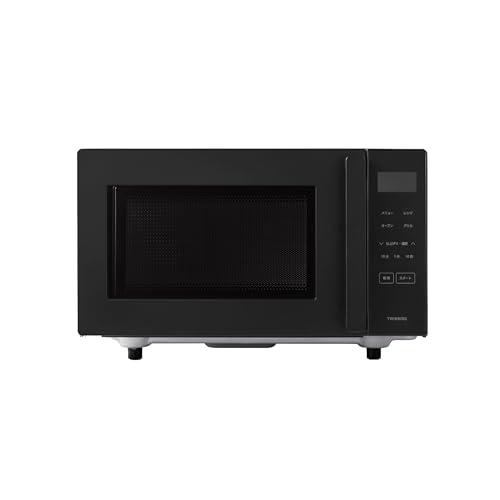 TWINBIRD(ツインバード) オーブンレンジ 16L 電子レンジ オーブン機能付きフラットテーブル 一人暮らし 赤外線センサー100~200℃ 小型 コンパクト ブラック DR-E216Bの外観・全体像 画像