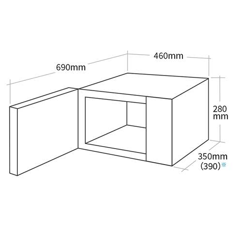 電子レンジ 単機能 17L フラット ヘルツフリー ブラック系 シャープ RE-TS174-Bの特徴・詳細 画像