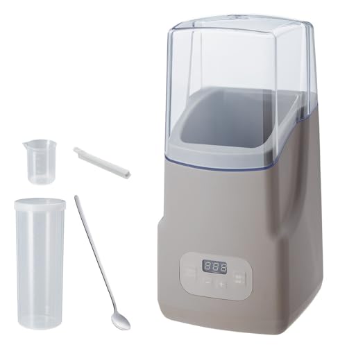 simplus ヨーグルトメーカー ステンレススプーン付き 低温調理 温度設定 タイマー設定 手入れ簡単 豆乳 サラダチキン フルーツビネガー 甘酒 納豆 麹 発酵食品 SP-YG01 (モカブラウン)の外観・全体像 画像