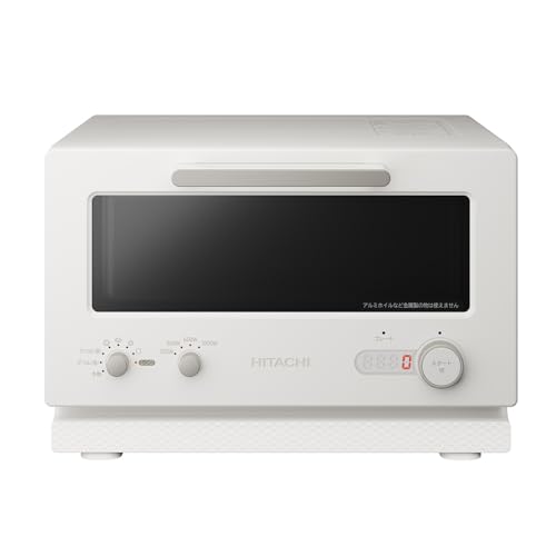 日立 2in1トースターレンジ 15L MRT-F100 C アイボリー パン専用モード 単機能レンジ グリル調理 ワイド庫内 1000W 温度調節4段階の外観・全体像 画像