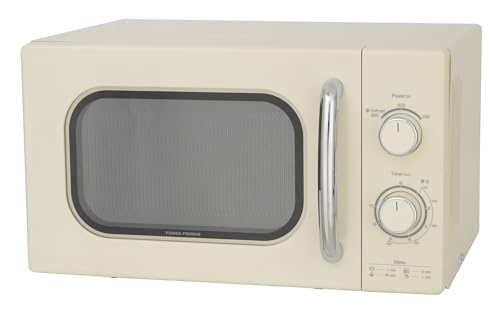 ユアサプライムス レトロ電子レンジ 17L 単機能 PRE-702B 東日本 50Hz専用 ターンテーブル 横開き おしゃれの外観・全体像 画像