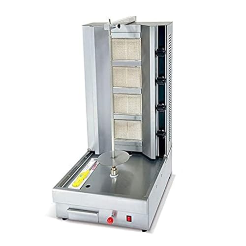 ケバブマシン 市販のプロパンドネルケバブマシン 自動回転垂直ブロイラーホルダー 業務用電気ケバブマシンシャワルマグリルドネルケバブマシンの外観・全体像 画像