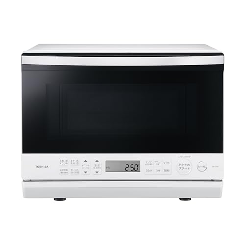 TOSHIBA(東芝) スチームオーブンレンジ 石窯ドーム ER-D70A(W) ホワイト 250℃ 1段調理 フラットテーブル 電子レンジ 赤外線センサー ノンフライ調理 簡単お手入れ 小型 新生活 一人暮らし 二人暮らし ファミリーの外観・全体像 画像