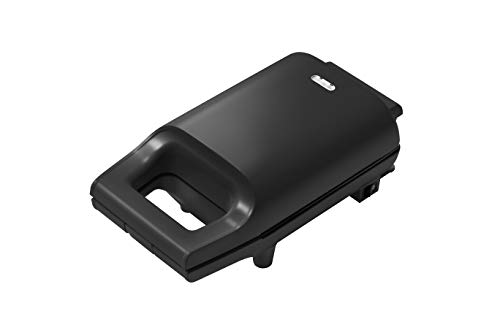 [山善] 具だくさん 耳付きで焼ける ホットサンドメーカー 一人暮らし 新生活 ブラック YSB-S420(B)の外観・全体像 画像