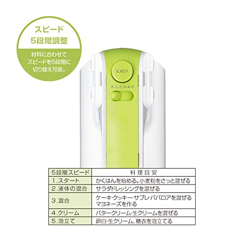 貝印 KAI ハンドミキサー ホワイト Kai House Select DL7520の特徴・詳細 画像