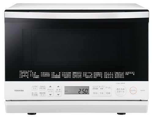 東芝(TOSHIBA) スチーム オーブンレンジ 石窯ドーム 26L ER-XD70(W) ホワイト フラットテーブルの外観・全体像 画像