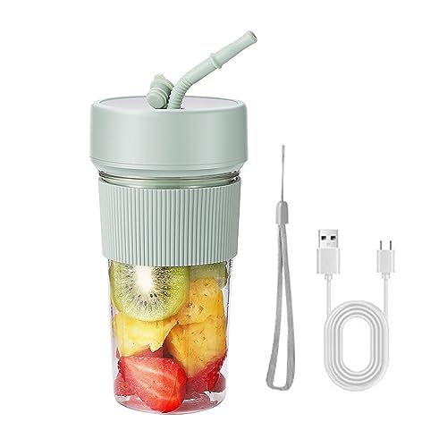 ジューサミキサ一台多スムージ野果物ジューコーヒーミフルーツジュー離乳食小ブレンダ充電操作簡洗いやす6枚混合効率向栄養補携帯式ジューサ小型ミキサアウトドア/キャンプ/旅行/出張/オフィスなど適おしゃ350lの外観・全体像 画像