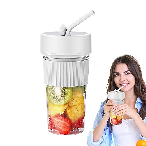 ジューサミキサ一台多スムージ野果物ジューコーヒーミフルーツジュー離乳食小ブレンダ充電操作簡洗いやす6枚混合効率向栄養補携帯式ジューサ小型ミキサアウトドア/キャンプ/旅行/出張/オフィスなど適おしゃ350lの詳細・まとめ 画像