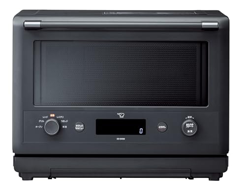 象印マホービン オーブンレンジ 26L EVERINO 時短&手軽 レジグリ うきレジ サクレジ 角皿&ボウル付き スレートブラック ES-GW26-BMの外観・全体像 画像