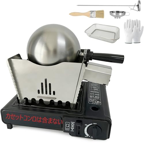 Tenvery コーヒーロースター コーヒー焙煎機 小型業務用 家庭用 自動 焙煎機 直火式 304ステンレス鋼 100Vの外観・全体像 画像