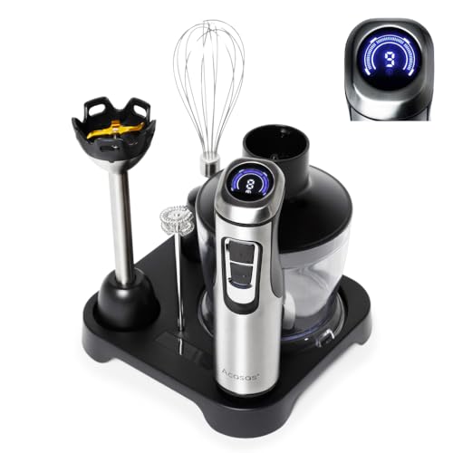 Acasas+ コードレス ハンドブレンダー 【離乳食対応】 1台7役 氷も砕ける 9段階変速 【2026年 新型収納プレート版】の外観・全体像 画像