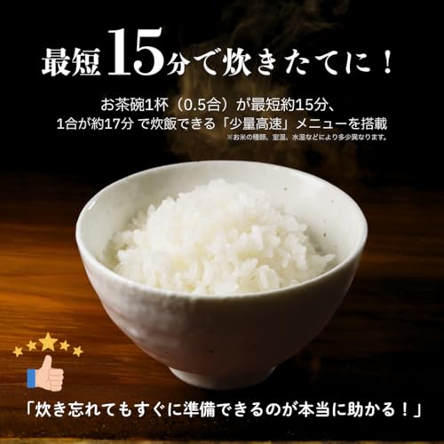 【WEB限定】タイガー魔法瓶 炊飯器 5.5合 全2サイズ IH 日本製 炊きたて 遠赤厚釜 調理 早炊き 時短洗浄 冷凍ご飯 少量高速 内ぶた 食洗機対応 お手入れ簡単 環境配慮モデル しゃもじなし ブラック JPN-N100Kの特徴・詳細 画像