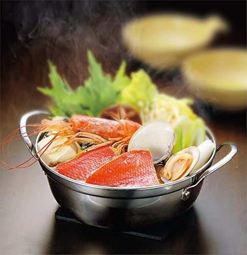 カクセー(Kakusee) 卓上 こぶり鍋 18cm 1~2人用 サビにくい ステンレス製 両手鍋 ガラス蓋付き 小さめ 軽量 ガスコンロ IH対応 四季彩 FSC-01 シルバーの特徴・詳細 画像