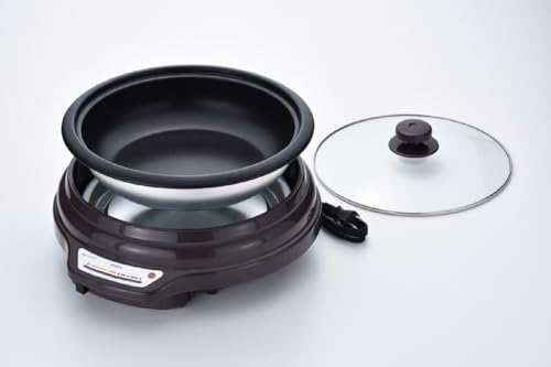 Abitelax アビテラックス 電気グリル鍋 AGN31G-T 3L 深型 脱着式 ガラス蓋 1200W 3～5人用 鍋深さ7cm 深型ホットプレート 鍋 グリル プレート おでん 鍋 焼き肉 電気の詳細・まとめ 画像