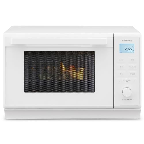 アイリスオーヤマ スチームオーブンレンジ 24L MO-F2404-W ホワイトの外観・全体像 画像