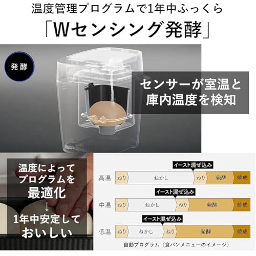 パナソニック(Panasonic) ホームベーカリー パン焼き器 餅つき機 ビストロ 1斤 43メニュー 低糖質パン 生食パン レシピブック付き ブラック SD-MDX4-Kの特徴・詳細 画像
