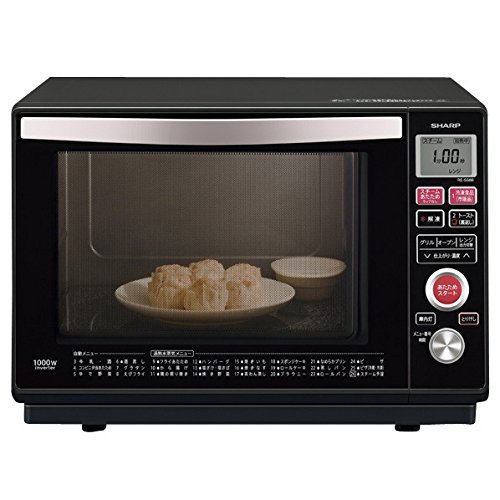 シャープ スチームオーブンレンジ ブラック 23Lタイプ RE-SS8B-Bの外観・全体像 画像