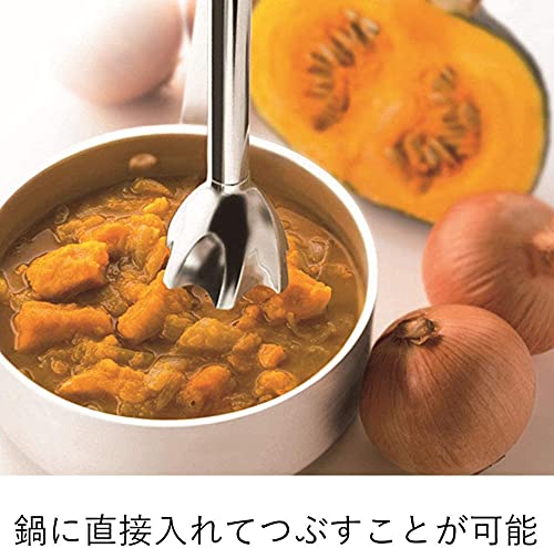 ブラウン ハンドブレンダー マルチクイック5 MQ500GY 軽量 離乳食 下ごしらえ スムージー スープ つぶす 混ぜる 簡単操作 時短 1台2役 350W お手入れ簡単 食洗機 ドイツ設計の特徴・詳細 画像