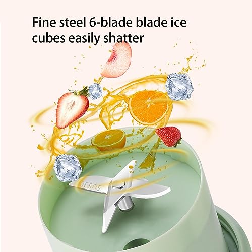 ジューサミキサ一台多スムージ野果物ジューコーヒーミフルーツジュー離乳食小ブレンダ充電操作簡洗いやす6枚混合効率向栄養補携帯式ジューサ小型ミキサアウトドア/キャンプ/旅行/出張/オフィスなど適おしゃ350lの特徴・詳細 画像