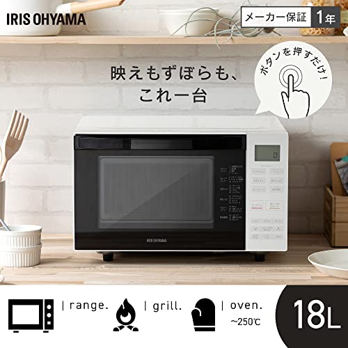 アイリスオーヤマ オーブンレンジ18L MO-F1810-W ホワイトの詳細・まとめ 画像