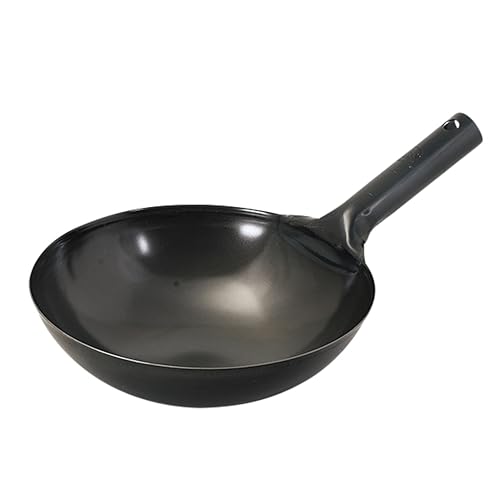 【オンライン限定】 パール金属 中華鍋 ブラック 27cm 鉄製 北京鍋 AZ-7047の外観・全体像 画像
