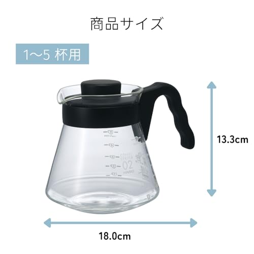 HARIO(ハリオ) V60 コーヒーサーバー 実用容量 700ml ブラック 日本製 VCS-02Bの詳細・まとめ 画像