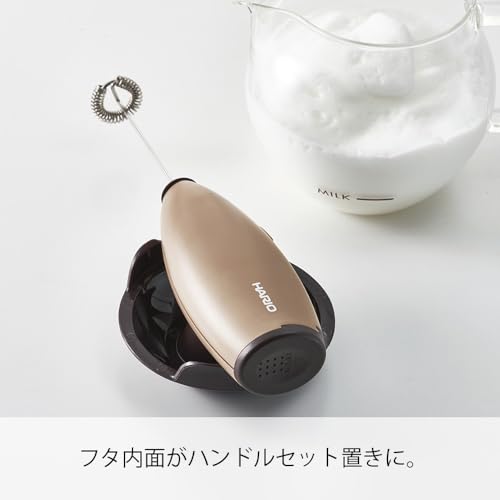 HARIO(ハリオ) クリーマー・キュート 泡立て器 ミルクフォーマー ブラウン プレゼント ギフト 贈り物 CQT-45BRの特徴・詳細 画像