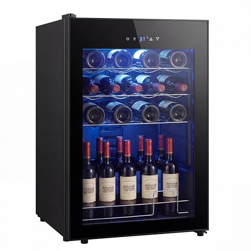 ワインセラー 24本収納 65L容量 コンプレッサー式 ワインクーラー 缶ビール 日本酒セラー 恒温保湿 一升瓶 赤ワイン 白ワイン ロゼ シャンパン保管の外観・全体像 画像